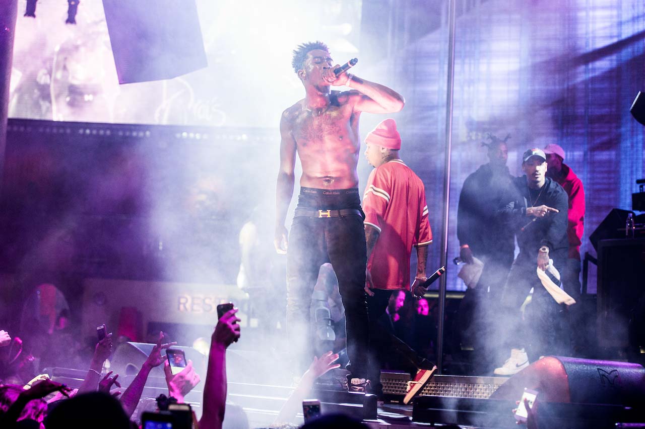 Tyga And Desiigner Take Over The Drai's Live Stage At Drai's